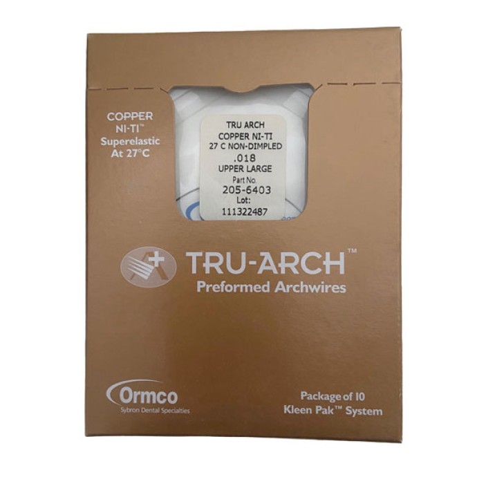 TRU ARCH COPPER NITI ΣΤΡΟΓΓΥΛΑ ΟΡΘΟΔΟΝΤΙΚΑ