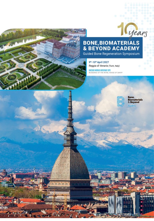 9-10 Απριλίου 2027, Τορίνο. Guided Bone Regeneration Symposium, από την Ακαδημία BBB.