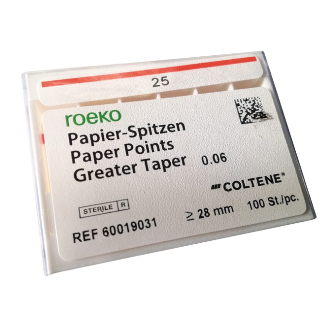 PAPER POINTS GREATER TAPER 0.06 ΟΔΟΝΤΙΑΤΡΙΚΑ PAPER POINTS GREATER TAPER 0.06 ΟΔΟΝΤΙΑΤΡΙΚΑ